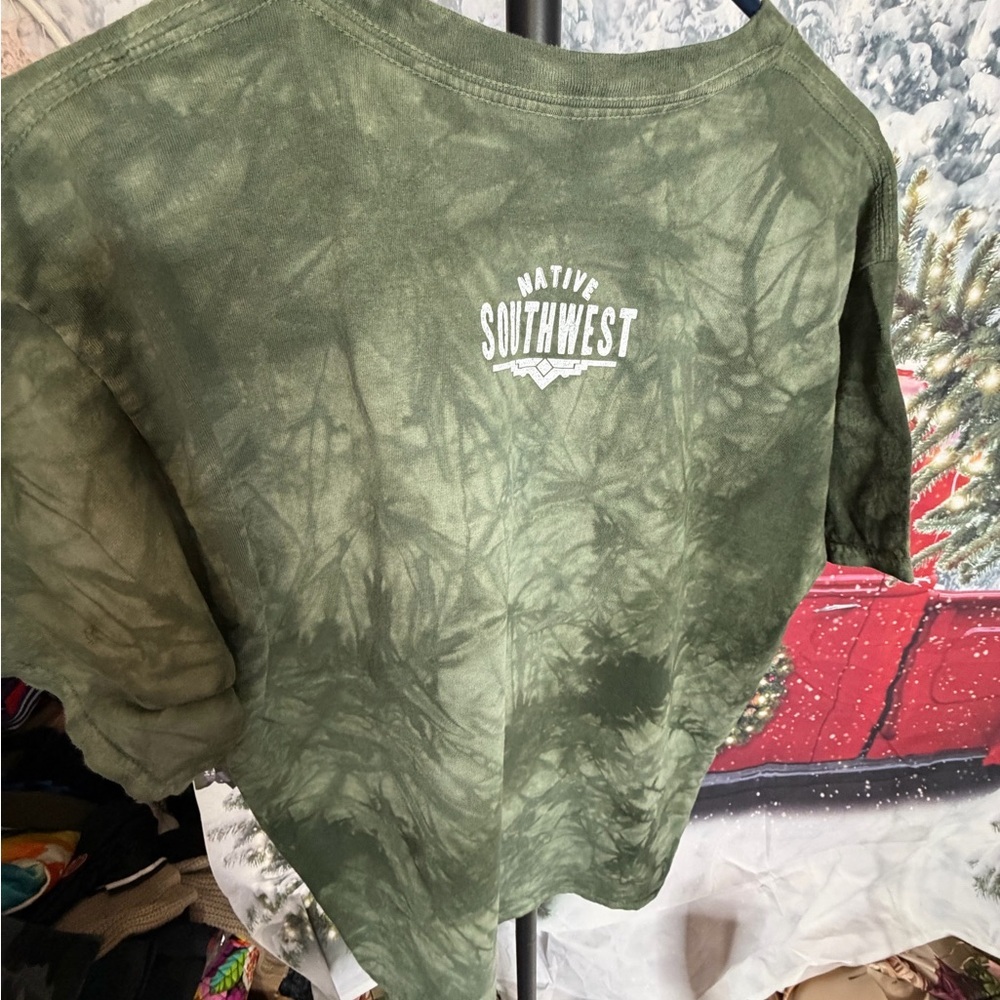The Mountain by Craig Tennant Green Tie Dye T-Shirt Size Large. 1997. - Picture 4 of 5